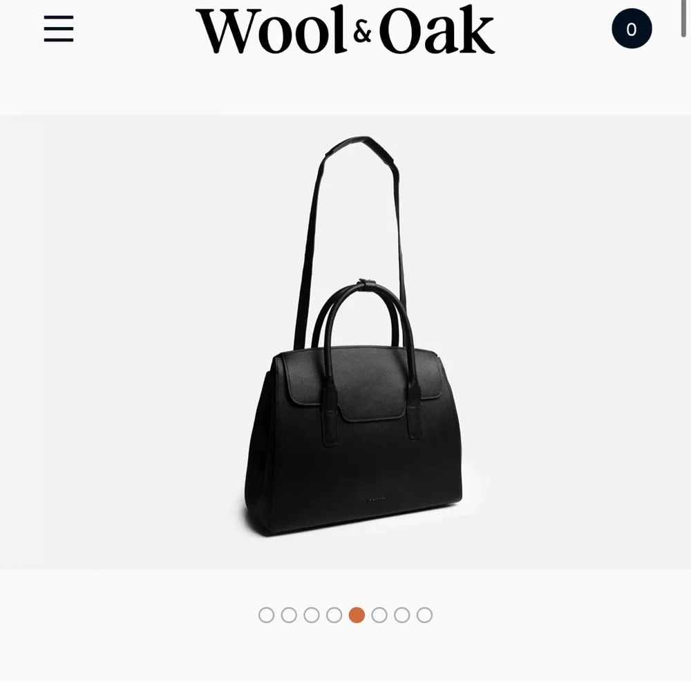 Tan Leather Laptop Tote - Structured Women's Work Bag by Wool and Oak